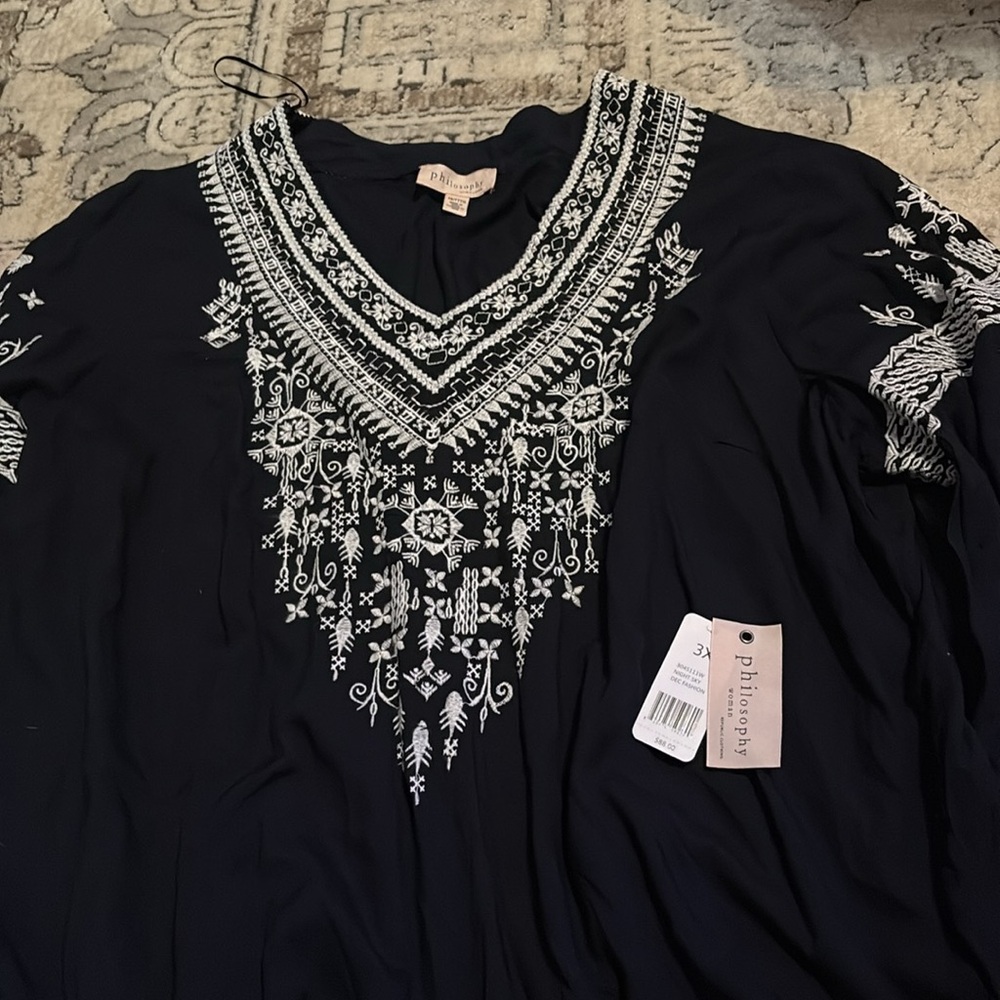 Philosophy Woman navy tunic